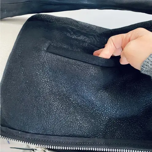 All Saints sheepskin shearling jacket