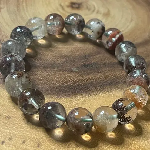 Garden Quartz high quality 10mm 7.5” beaded stretch bracelet new crystal beads h Green