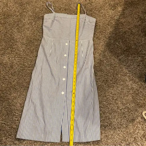 FRNCH Women’s Blue & White Striped Sundress Sz Large **see description