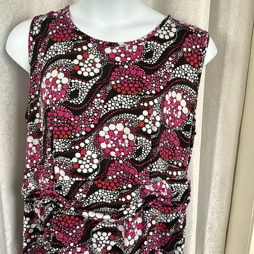 Ashley Stewart POLKA DOT KNIT MACI DRESS SZ: 2XL