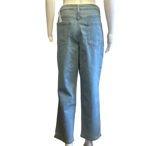 No Boundaries  Juniors High Rise Mom Blue Jeans Light Wash Size 17