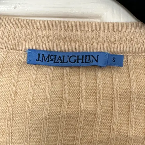 J. McLaughlin Ribbed Button Front Cardigan Sweater Size Small S Capsule Classic