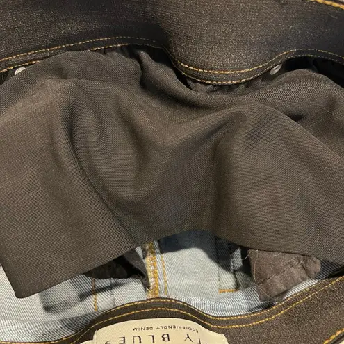 City Blues Women’s Pull On Tummy Control Ankle Jeans Size 4 Blue