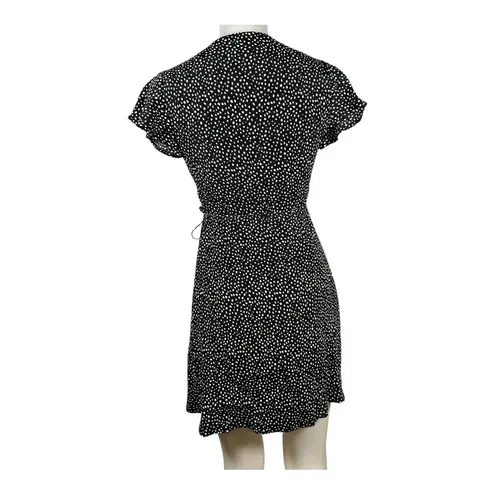 Harper Heritage Black and White Polka Dot Wrap Dress size XS NWT