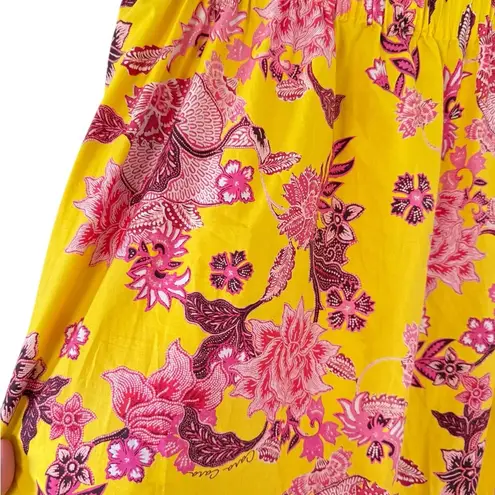 Cara Cara Chase Tiered Midi Skirt Yellow Size L