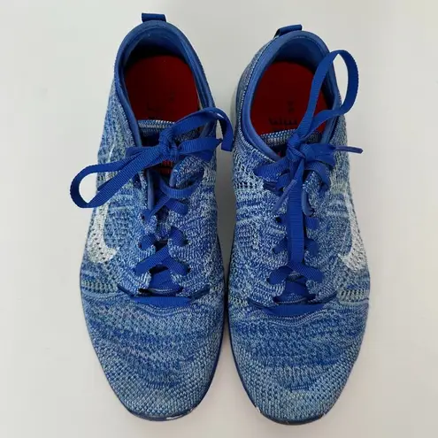 Nike  Sneakers Womens 6 Blue Free 5.0 FlyKnit Tennis Shoes