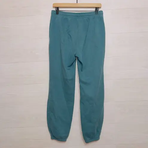 Champion  Women's Teal Blue High Waisted Fleece Lined Jogger Sweatpants small
