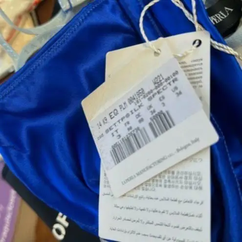 La Perla Bright blue silk Bra M