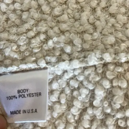 Lola & Sophie Cardigan Sweater Small Gray Open Front Suede RN#22535