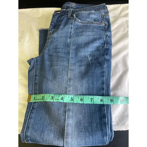 Seven7 Seven Women's Blue Jeans/Pants Stretch Mid Rise Flare Size 4 SKU 2864