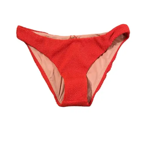 J.Crew Scrunchie Orange Hipster Bikini Swim Bottom Sz M NEW