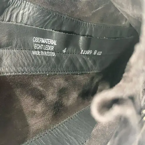 Paul Green Women's Adison Boot Biker Moto Distress Brown Suede Size UK 4