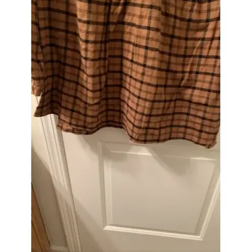 Isabel Maternity by Ingrid & Isabel Top Women's Size XL Brown Flannel Shirt