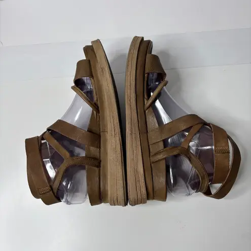 A.S.98 Labo Platform Sandals Brown Leather Womens 39 Gladiator Shoes Heels $275 Size 9