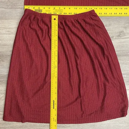 Ashley Stewart NWT - VINTAGE Red 2 Piece Knit Tank & Skirt Set Size 14/16
