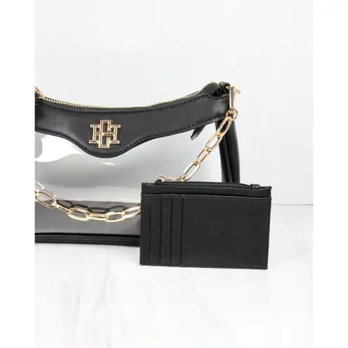 Caroline Hill Cassidy Clear Crossbody Bag Black | Stadium Approved | NWT