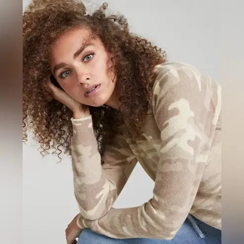 Charter Club Luxury Sweater Women Medium Camo 100% Cashmere Long Sleeve New