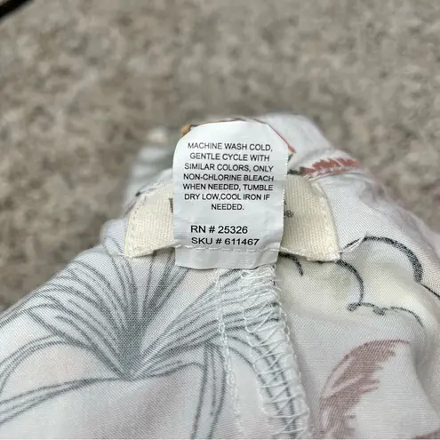 World Market Tropical Print Multicolor Sleeveless Jumpsuit Small/Medium Beach White Size undefined