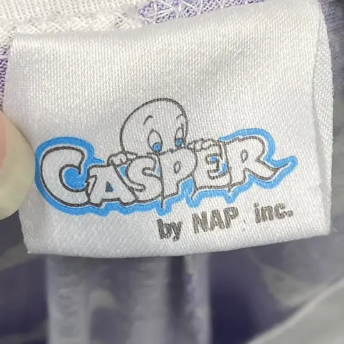 Vintage 90s Casper Friendly Ghost Purple Pajama Romper Vintage Size M Nap Inc Size M