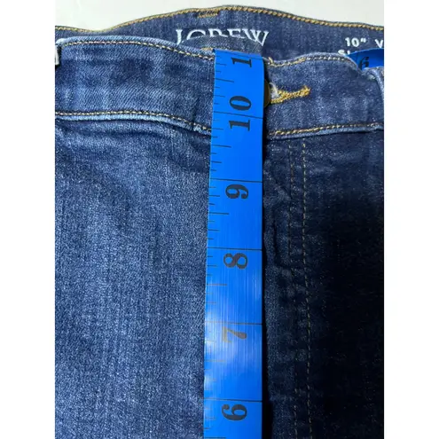 J.Crew Women's 10" Vintage Slim Straight Jeans Size 32 Dark Wash Cropped 25 Blue