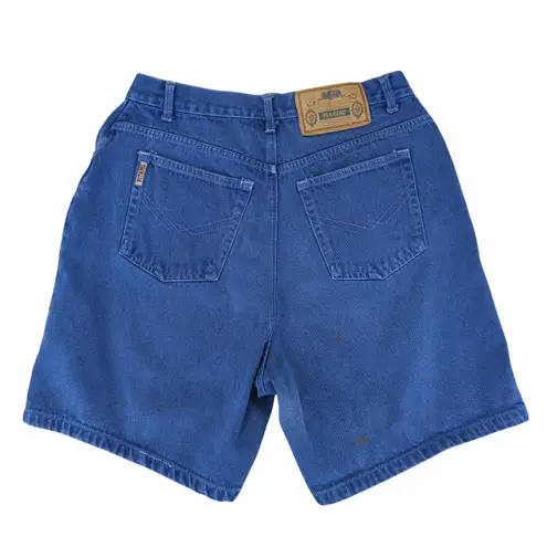 Vintage Gitano Denim High Rise Shorts Button Fly Womens 14 Relaxed Midi Mom Dad Blue