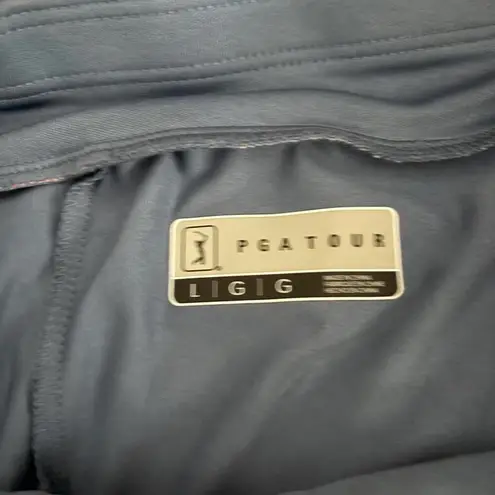 PGA Tour Fish Print Side Block Athletic Golf Skort Skirt Short