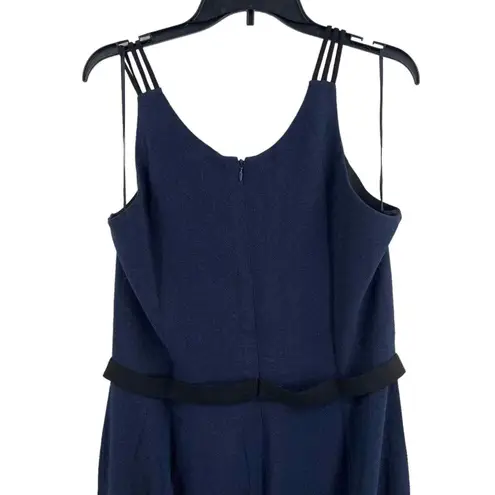 Dress the Population Semi Formal Dress Long Blue Sexy Plunge Neckline XXL New