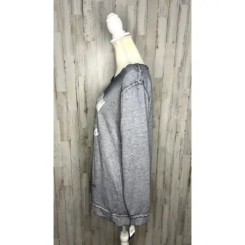 Nba NWT Womens Washington Wizards Long Sleeve Gray Scoop Neck Sweatshirt Size Medium