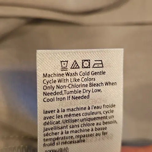 Barefoot Dreams 💕 Washed Satin Piped Nightshirt Love Embroidery Dove Gray XL NWT