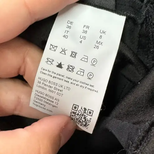 Boss Hugo Boss Jumpsuit Womens 4 Black Debasa V Neck Crepe