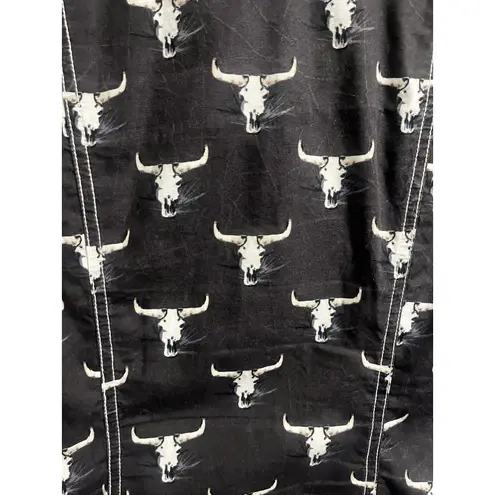 Rock & Roll Cowgirl Steer Skull Shirt as Seen on Mia in Yellowstone Women's M