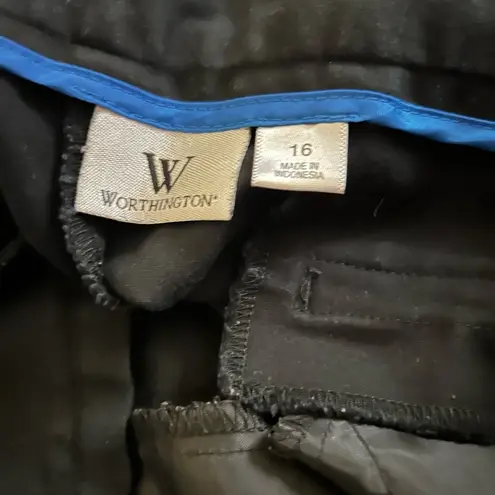 Worthington  Black Formal Pantsuit with Straight Leg Design