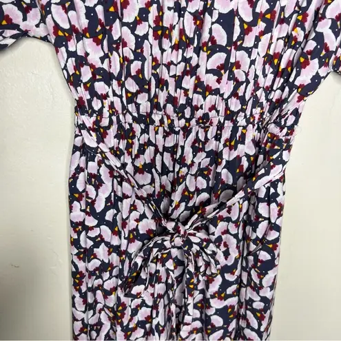 H&M  x Anna Glover Floral Lightweight Viscose Dolman Sleeve‎ Jumpsuit Tie Waist thumbnail 7