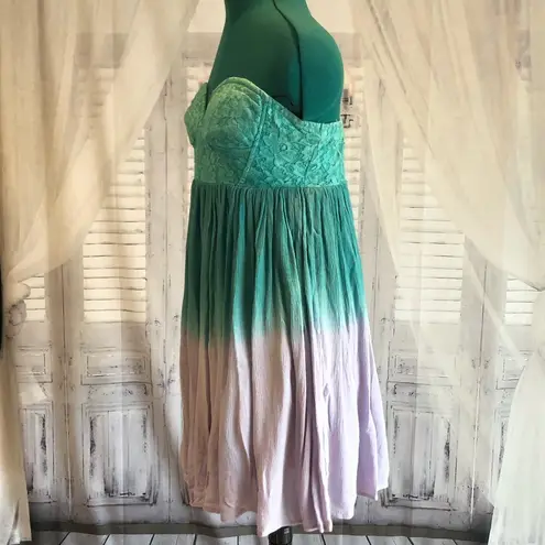 Honey Punch  semi-formal dress green to lavender