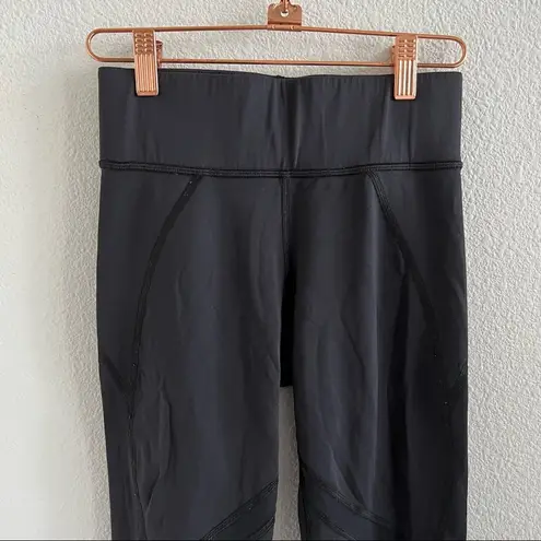 Michi Back Active Leggings Workout Mesh Paneling Nylon Spandex Small