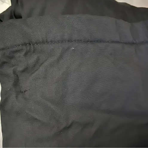 FERA Perfect Fit Black Ski Snow Pants Size 6 Short Velcro Zipped Pockets Fleece