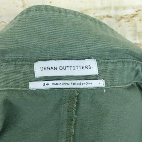 Urban Outfitters  Flight Jumpsuit Women Small Green Canvas Short Sleeve Coveralls