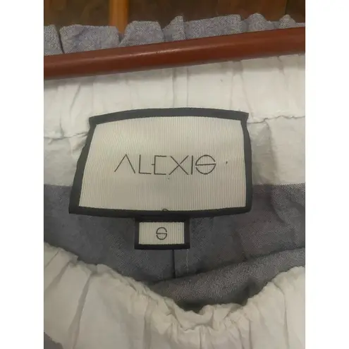 Alexis (Revolve) Olevetti Off Shoulder Stripe Mini Dress SUMMER BEACH FEMININE