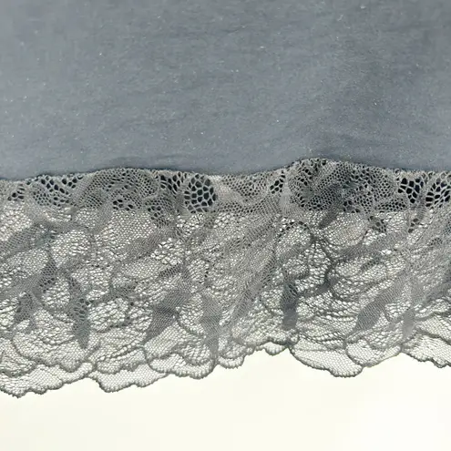 Commando Womens Y2K Whimsigoth Lace Trim Cami Slip Dress Nightie Size M/L Black