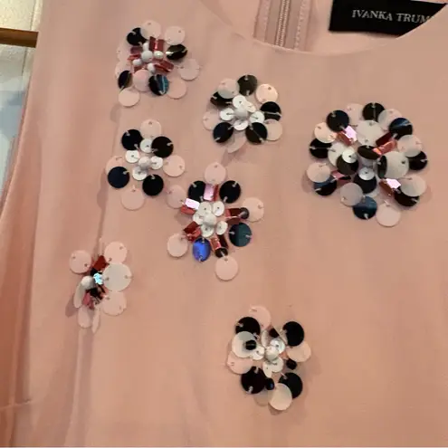 Ivanka Trump Pale Pink Sequin Dress Size 2