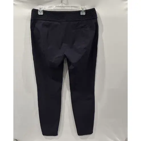 Hugo Boss Boss Pants Women's Size 6 Dress Navy Blue Side & Ankle Zippers Tapered