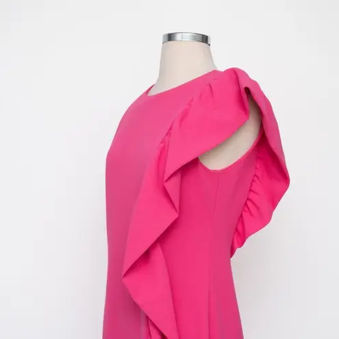 Aniye By | Ruffle Sheath Mini Dress Pink Size 8