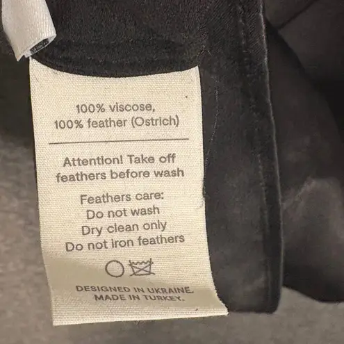 Sleeper Black Party Shirt Dress Long Sleeve Detachable Cuffs Small