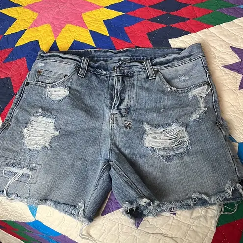 Ksubi boyfriend Jean Shorts distressed