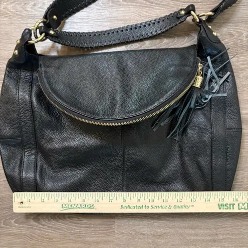 Onna Ehrlich Rachel Hobo Purse New Pebble Black Large Tassel Handbag