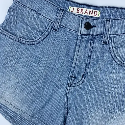 J Brand NEW!  Denim Jean Shorts Size 25 Engineer Railroad Stripe