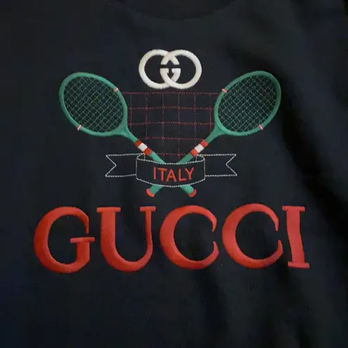 Gucci  Tennis Embroidered Sweatshirt size xs