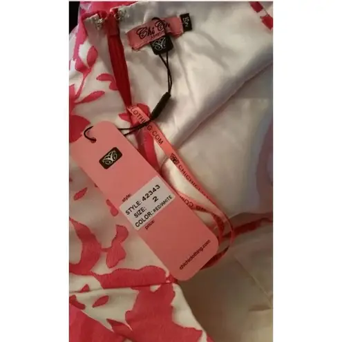 Chi Chi London Coral Poppy Red Floral & Ivory Halter Maxi Dress by Chi Chi Formal Gala