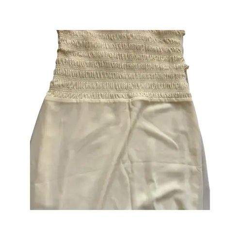 Meshki NWT - Olivette Strapless Chiffon Maxi Dress in Lemon Sherbert- Size M