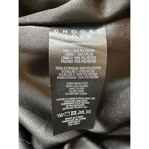 Generation Love Paxton Sequin Jacket in Black Size S